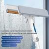 3-in-1 Window Cleaning Squeegee Multi-Func Washing Telescopic Rod Double-Spray Handle Shower Cleaning Tool with 3 Pads for Home
