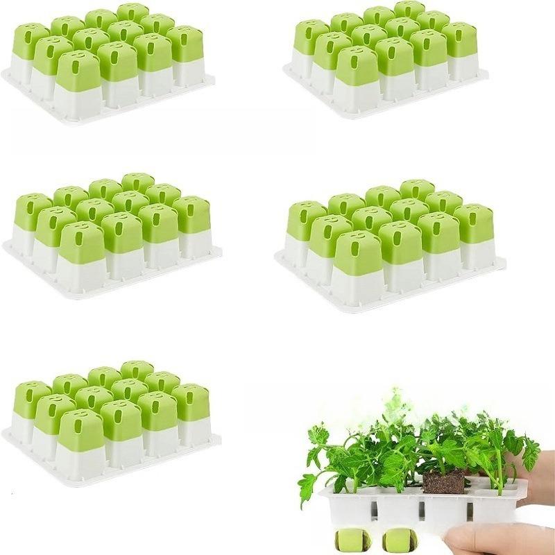 12 Hole Silicone Seed Starter Tray Reusable Plant Germination Kit For Greenhouse And Garden Nursery Pots