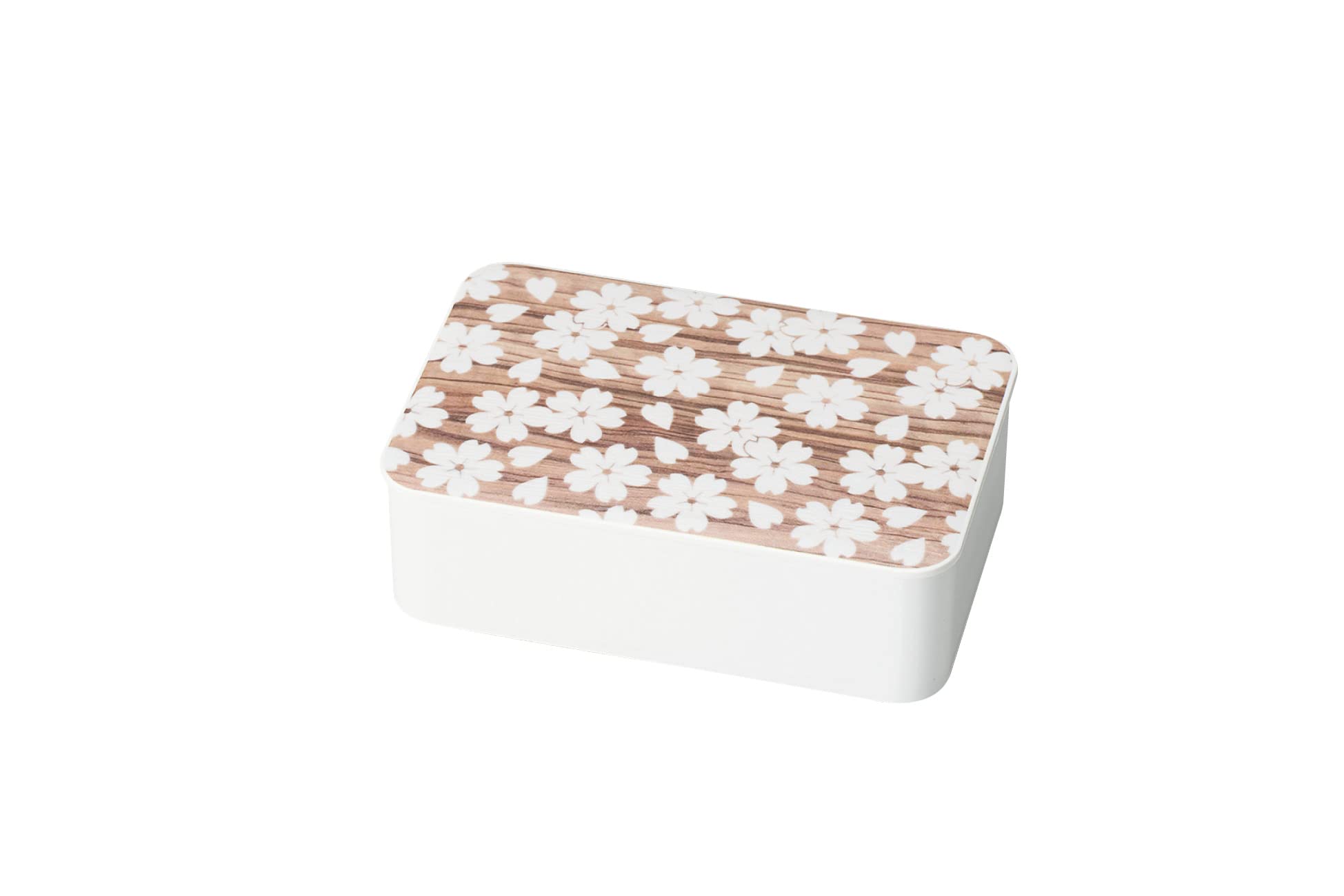 

Tatsumiya Sakurawood Grain Single Tier Lunch White S 30218