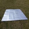 Aluminiumfolie Schaummatte Isolierende Campingmatte Reflektierende Wärme Feuchtigkeitsbeständig Wasserdicht Outdoor Picknickmatte EPE Innenraum Faltbar Handgepäck Doppelseitig