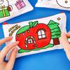 Kids' Christmas Doodle Pencil Case: DIY Painting & Stationery Gift