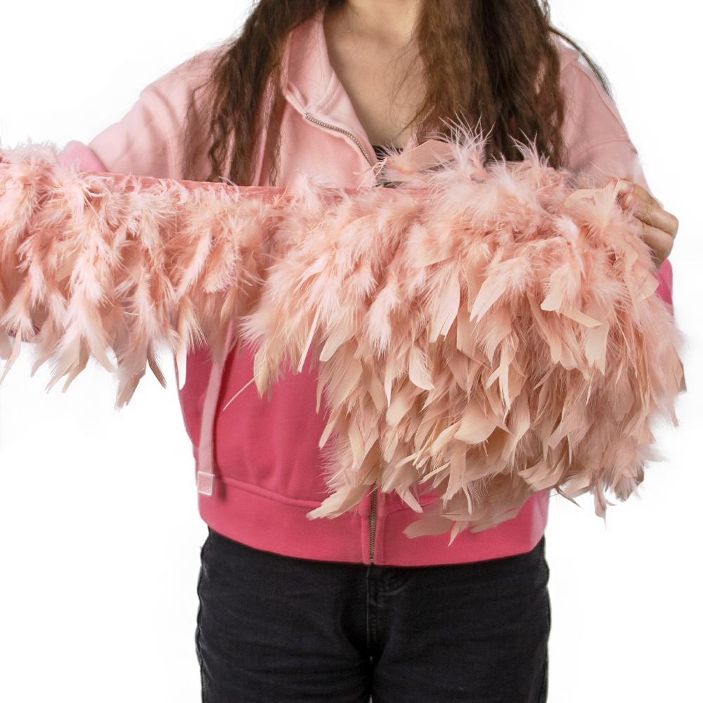 Multicolor Natural Turkey Feather Trim Ribbon 4-6 Inches Fluffy White Marabou Feathers Trims Lace for Party Skirt Clothing Decor