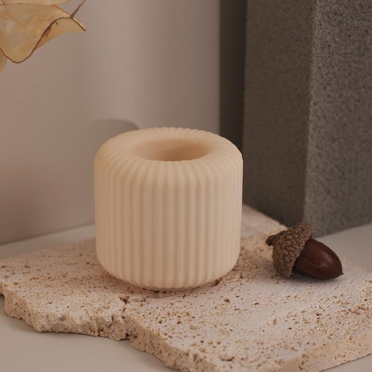 Silikon-Teelichthalter-Formen Zylinder Silikon-Kerzenständer-Form für Kerzentasse Teelichthalter Kerzenständer Dekoration