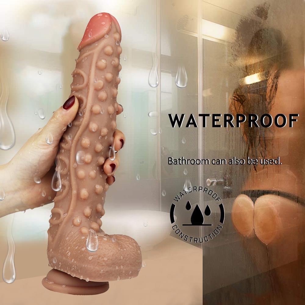 Realistischer Silikondildo mit Saugnapf Riesiger gefälschter Schwanz Großer Penis Dildos Sexspielzeug für Frauen Männer Anal Butt Plug Erotik für Erwachsene