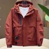 Men's Windproof Hooded Jacket: 2025 Winter Padded & Thickened Tide Brand Coat