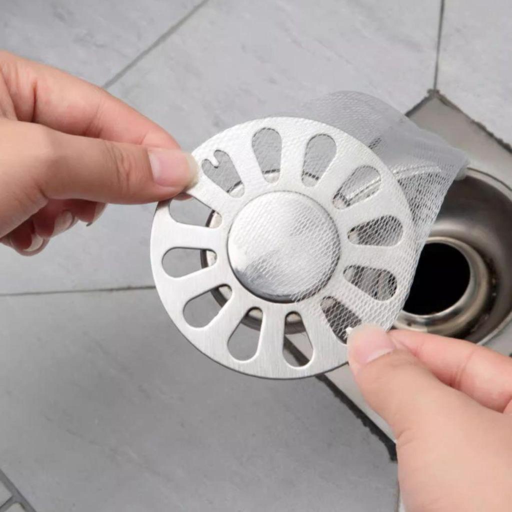 Jednorázová síťka do sprchového odtoku - Proti vlasům a proti ucpávání