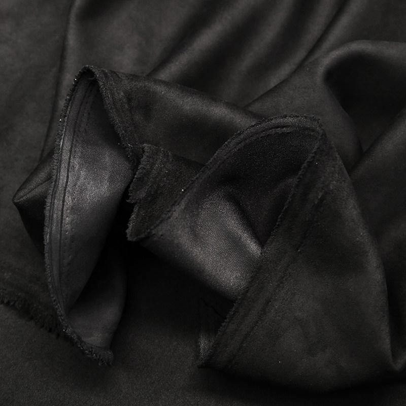 High-grade Brushed Suede Fabric By The Meter for Clothes Coats Jackets Sewing Winter Micro Elastic Plain Soft Cloth Smooth Drape