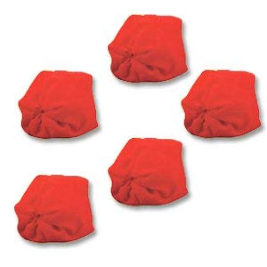 Set of 5 Red and White Ball Refills for Ball Tossing (1455 Red)