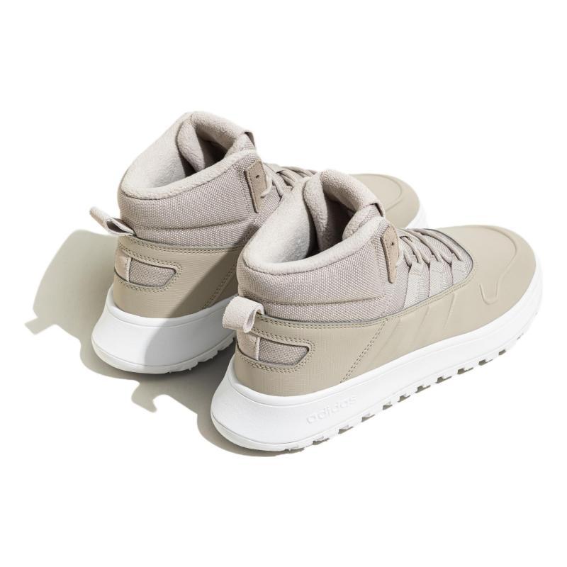 Adidas Neo FUSION STORM Cushioning Wear-Resistant Mid-Top Casual Shoes Unisex Khaki Sneakers IF1625
