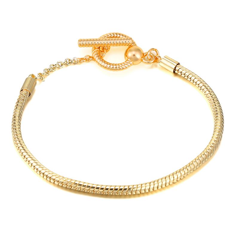 

EOVNP Покрытый цинковым сплавом Милый кристальный сова Сердце Браслет-шарм на змеиной цепочке для женщин мужчин Брендовые браслеты DIY Циркон Подарок для изготовления 21cm