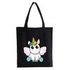 Dabbing Unicorn Panda anime Shopper bag Teenage students reusable canvas bag handbag bag Women's Shoulder tote bag Bolsas