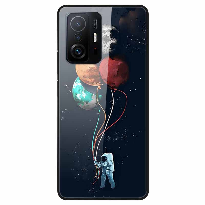 Tempered Glass Case For Xiaomi 11T Cover 6.67 Cool Bumper Hard glass Case For Xiaomi 11T Pro Case Mi 11T Pro Mi11T Capa Shells