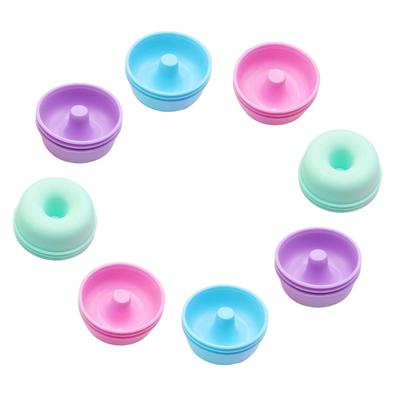 24 Stück Silikon Backförmchen Hitzebeständig Donut Formen für Ofenfestes Kuchenbacken Spülmaschinenfestes Backgeschirr