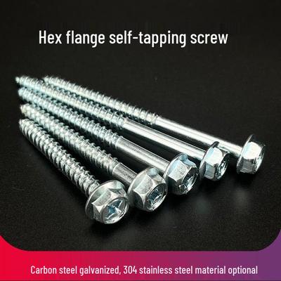 Hex Flange Phillips Self-Tapping Screw with Washer for Bathroom Cabinet and Washbasin