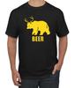 Bier Bär Hirsch Lustig Party Wortspiel Trinken Männer Grafik T-Shirt