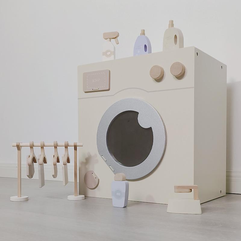 

Kids Kitchen Playset: Simulated Stove, Fridge, Oven & Washer for Boys & Girls