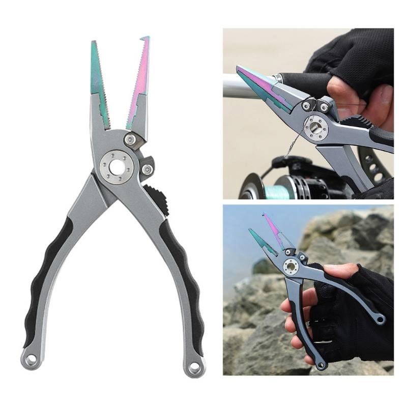 Aluminum Alloy Fishing Line Cutter Small Fishing Hook Remover Small Fishing Pliers Scissors Comfortable Grip Pliers