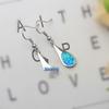 Hawaiian Ocean-Style Opal Teardrop Earrings