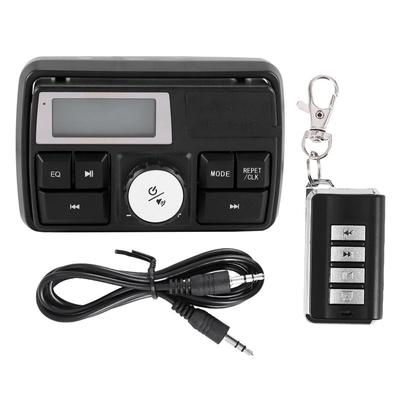 NOWY-Motocyklowy System Audio MP3 Radio Głośniki Stereo Bluetooth Wodoodporny FM 5 Funkcji EQ Wyświetlacz LCD USB/SD/TF