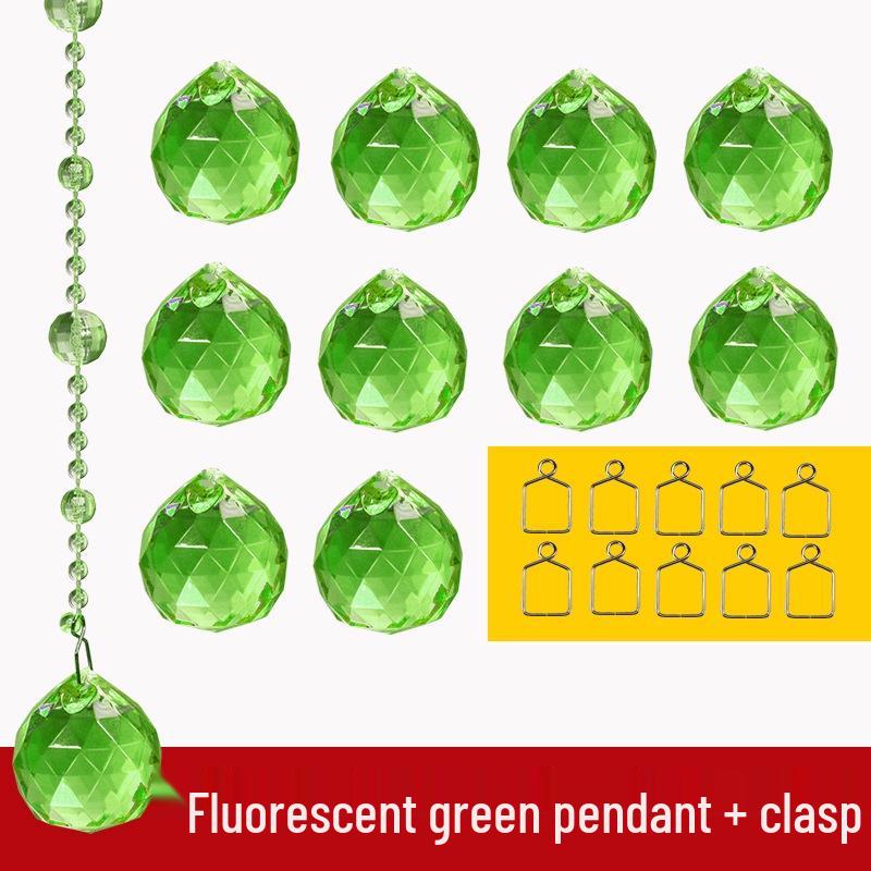 Transparent Crystal Bead Door Curtain for Wedding Decoration - DIY Hanging Partition with Feng Shui Elements, No Punching Required.