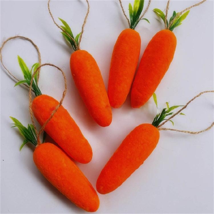 Festival Mini Easter Carrot Hangings Decorations Colorful Artificial Carrots