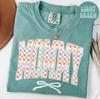 Comfort Colors Mommy Shirt, Checkered Mama Shirt, New Mothers Day Tshirt, Cute Gift For Mom, Trendy Tee, Pregnancy Reveal