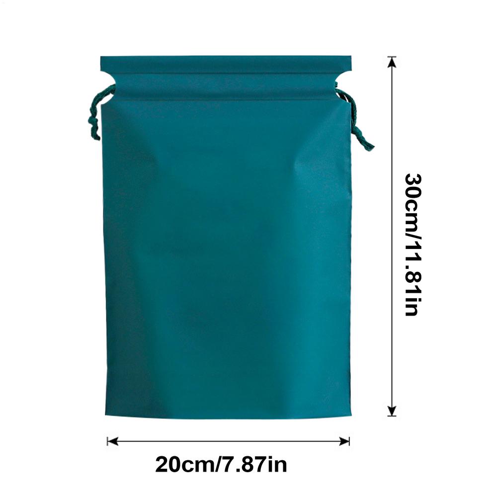 2pcs PE Waterproof Drawstring Bag Packing Shoe Storage Travel Bags Foldable Cloth Drawstring Bags Makeup Pouch Portable Bag