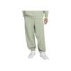 Nike Pantaloni Sportivi in Pile a Tinta Unita con Polsini Lavorazione Larga Uomo Fondo Verde HJ1823-370