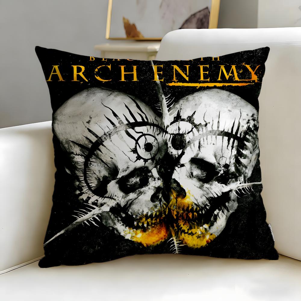 classic band Arch Enemy Cushion Cover Soft EasyWash Pillow Case Versatile for Couch Bed Travel and Office