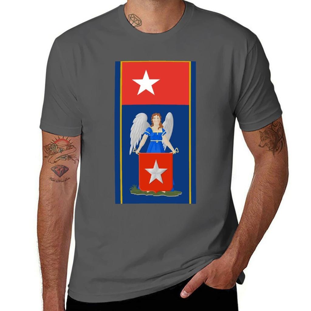 Maastricht Flag Coat Of Arms Tshirt Street Fashion Casual Tee Shirt