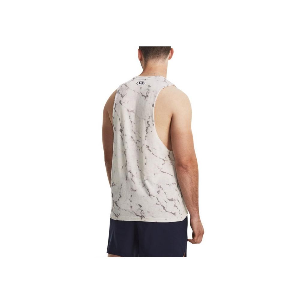 Under Armour Johnson Series Bokstavlogo Trykk Trenings Tanktopp Herre Topper Hvit 1373787-114