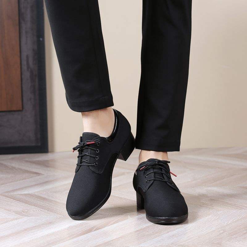 Men's modern dance shoes, black soft-soled square dance dance shoes, Jitba sailor breathable outdoor wear-resistant new models