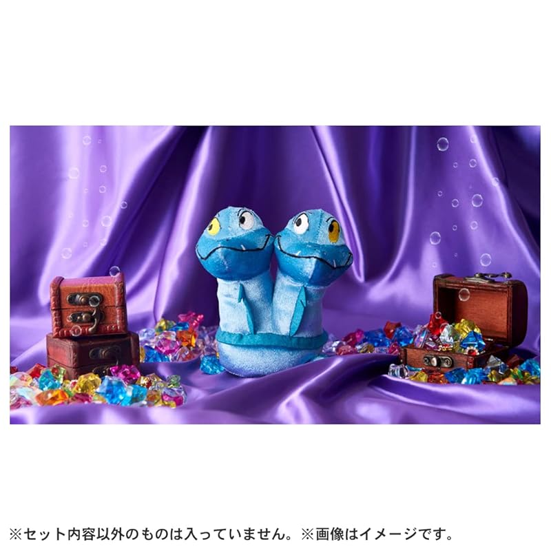 Disney Character Washable Beans Collection Flotsam & Jetsam Plush Toy, Approximately 14cm Tall