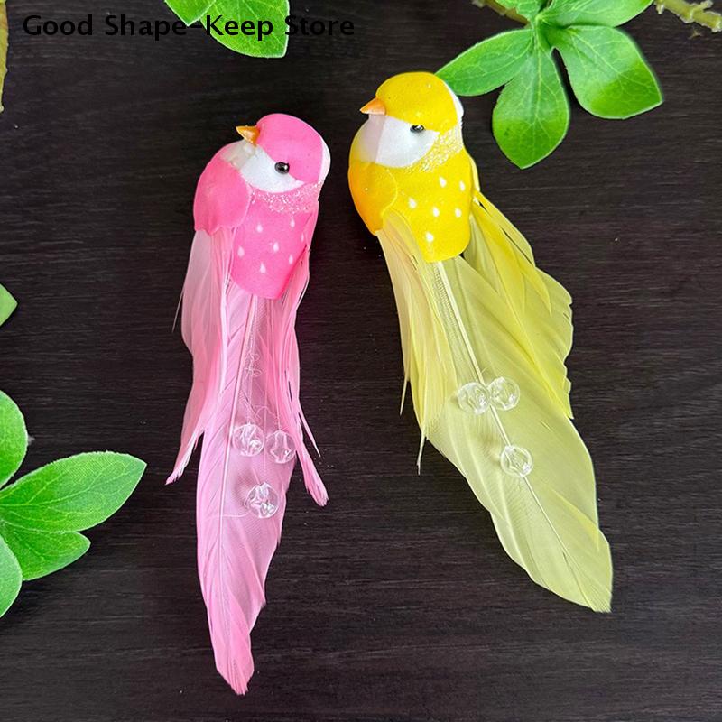 Miniature Artificial Foam Feather Bird for Craft & Garden Decoration