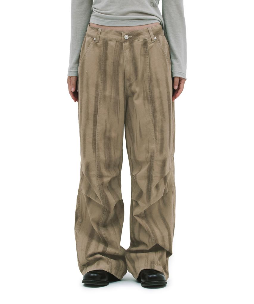 Depeugameoncheu Blushed Parachute Pants [Brown]