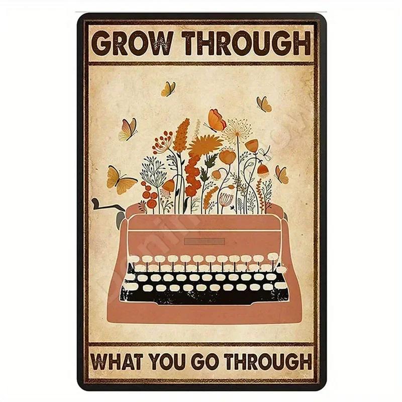 Gärtnern, weil Morden falsch ist Vintage Metallschild Lustige Pflanzen Retro Schild für Garten Außenwanddekor Home Sweet Home Schild