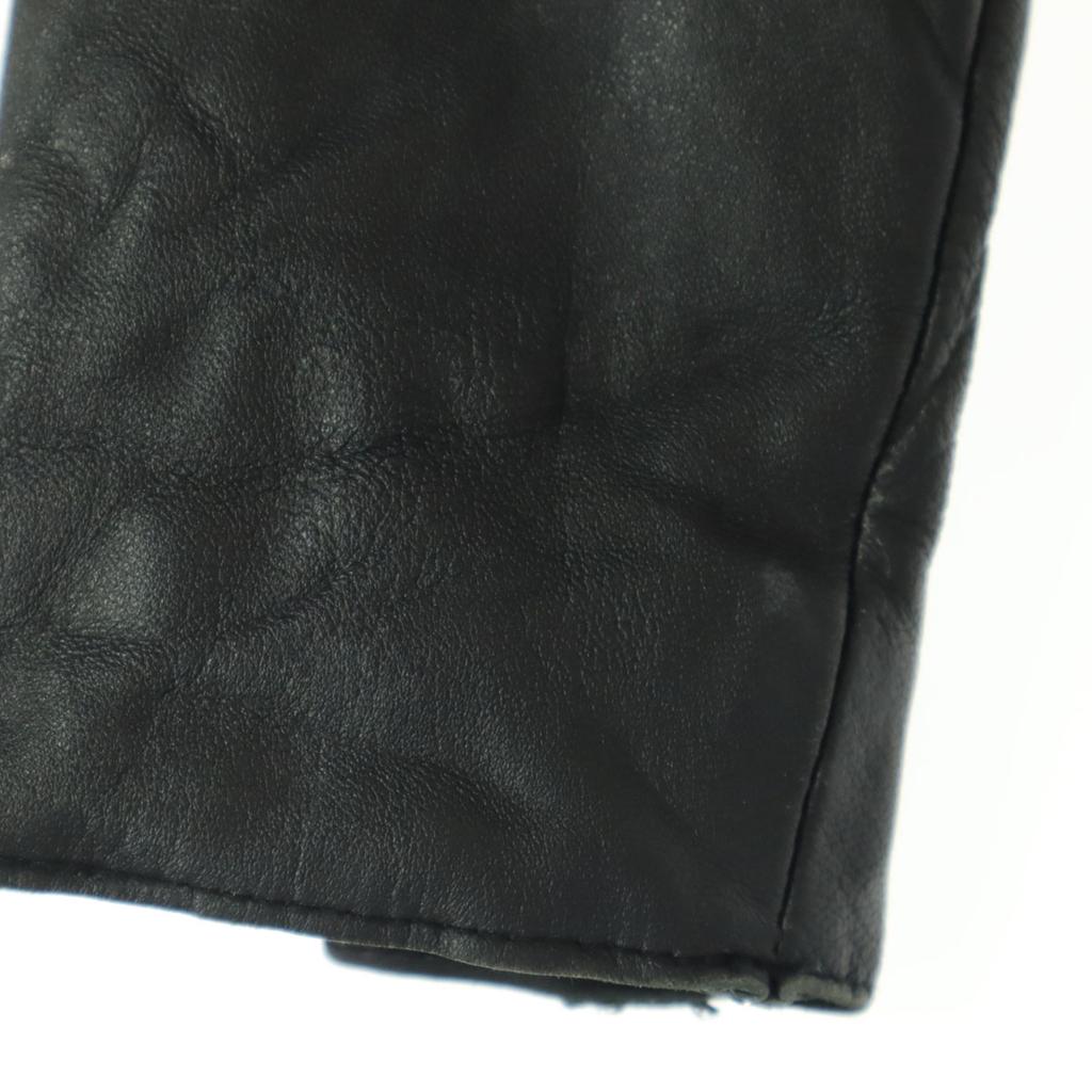 mystic Long sleeve leather Single riders jacket F black Sheep leather Women Used