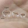 Transparent Soft Rod C-Ring: Nose, Lip, Nipple, and Cartilage Piercing Jewelry.