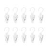 10 Pieces Portable Laundry Hooks Hanging Laundry Hooks Clip Plastic Laundry Hooks Clip with 360° Rotatable Hangers