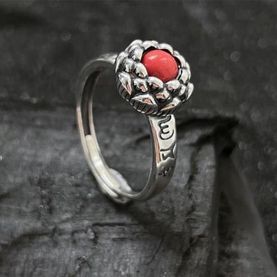 Chao Xiaobai Lotusring: 925er Sterlingsilber, Retro-Chinesischer Stil, Elegant und Individualistisch, Frischer INS-Stil Mode für ein Sauberes Gefühl.