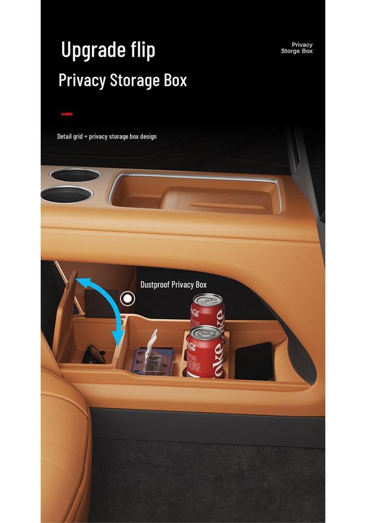 Compatible with 25 Li Auto i8 Models: Silicone Center Console Storage Organizer & Lower Box.