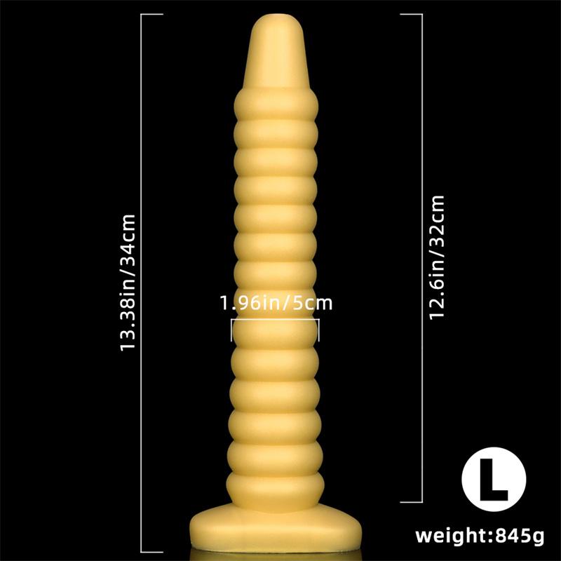 Tappi anali posteriori in silicone extra-lunghi di grandi dimensioni Indossare strisce anali Pratica Strumento di tortura anale Strumento di dilatazione anale Daisy Ano