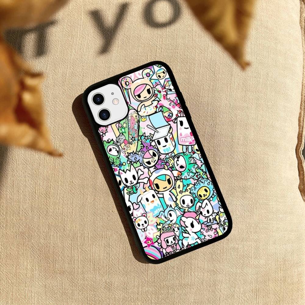 Japan T-Tokidokis Phone Case Wireless Charging PC+TPU For iPhone 11 12 13 14 15 16 17 Pro Max Plus case