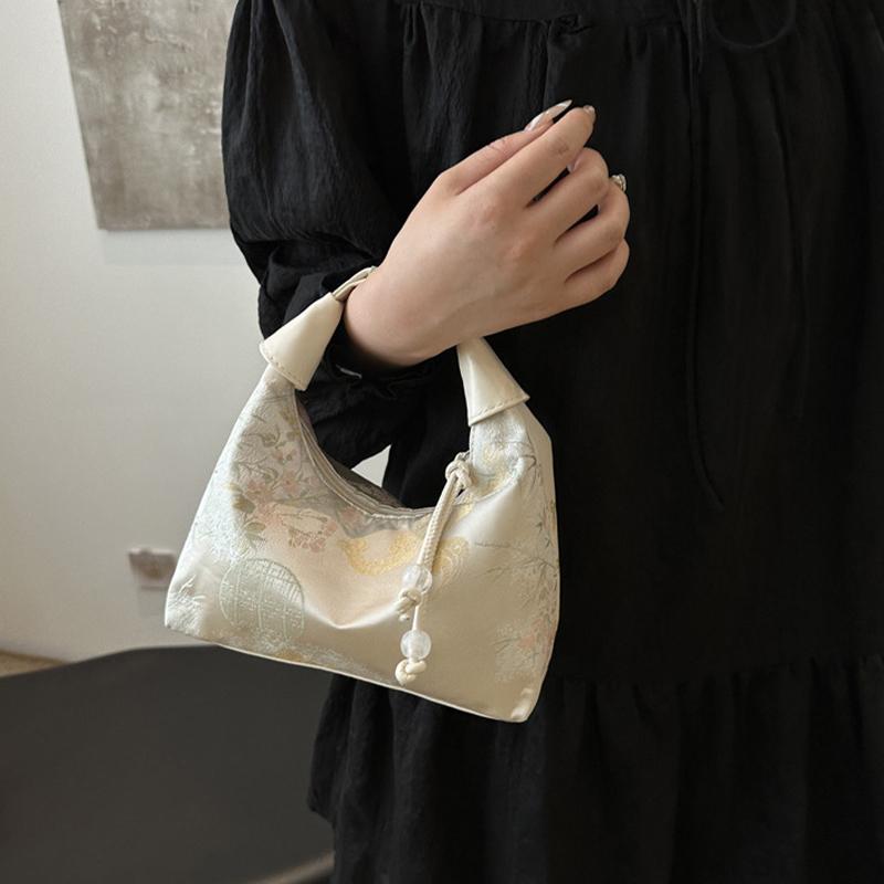 Chinese Style Fine Embroidery Ladies Handbags 2025 Summer  Shoulder Bag Crossbody Daily Party Tote Handbag For Women