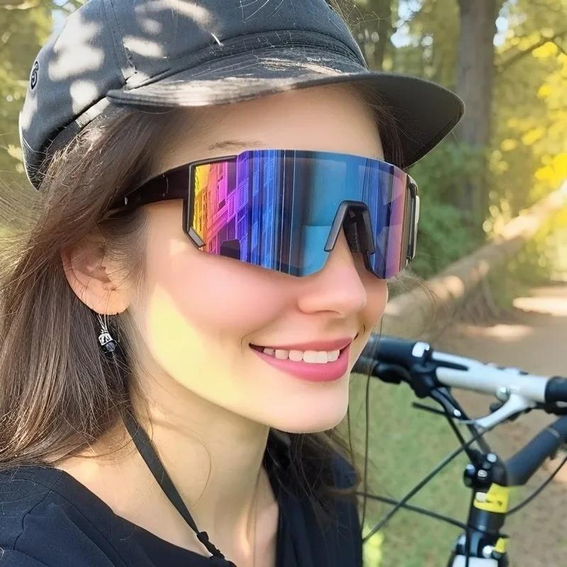 4pcs Oversized Wrap Frame Fashion Glasses Y2K Fashion Glasses Unisex Eyewear for Music Festivals Casual