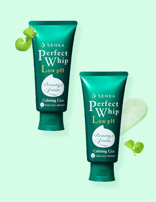 Senka Perfect Whip Низкий pH Успокаивающий Cica 100г 2 шт.