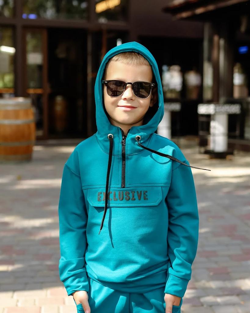 Boys’ Hoodie and Pants Set – Elastic Cuffs, Side Pockets & Adjustable Hood, Any Season, 6326-057-33 HC