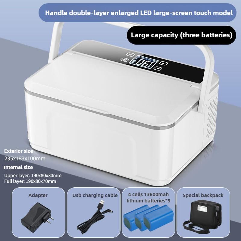 Rechargeable Insulin Refrigeration Box Mini Special Medicine Refrigerator Portable Car Home Use Small Fridge