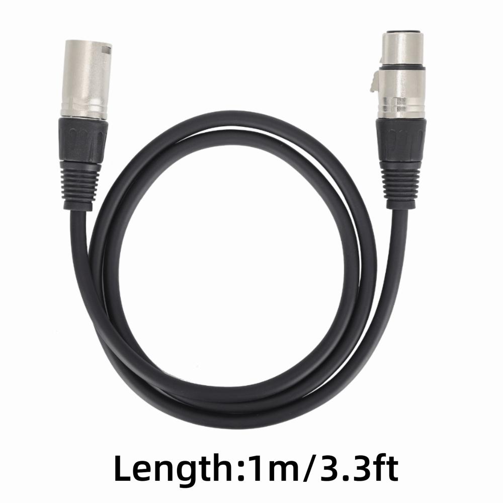 1m/3.3ft Microphone Cable 3Pin XLR Male to 3Pin XLR Female Male to Female Cable for Speakers