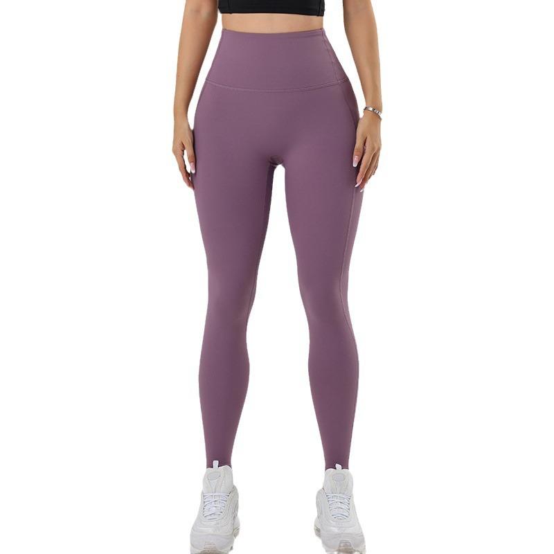 Sportovní kalhoty na jógu Fitness Bottom Kalhoty s vysokým pasem Fitness Kalhoty na zpevnění bříška Hip liftingové kalhoty na jógu pro ženy